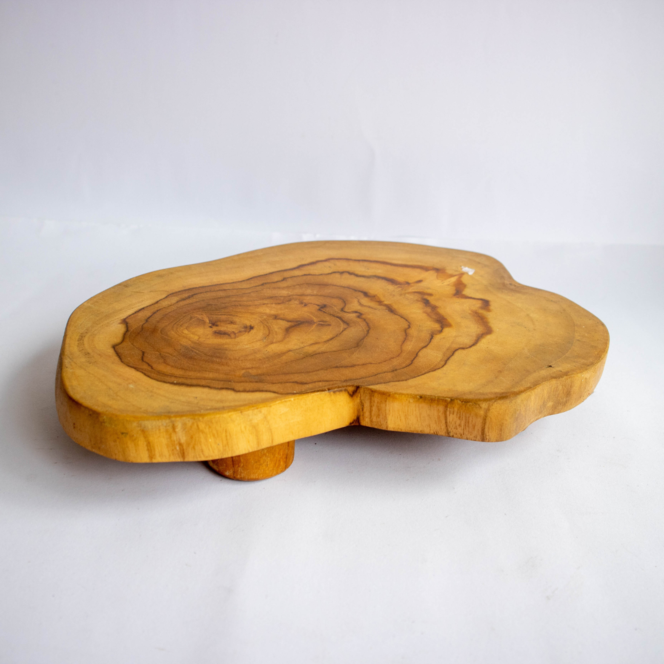 Natural Shape Teak cheapest Tray