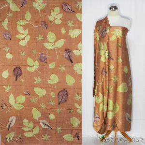 Eco Print Silk Fabric